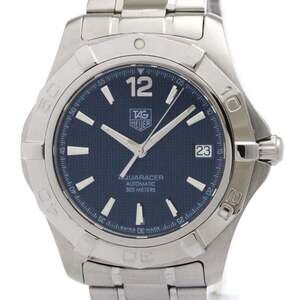 TAG HEUER Aquaracer Steel Automatic Mens Watch WAF2112 Polished